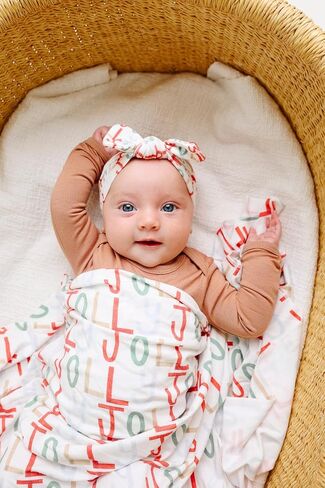 Copper Pearl Large Premium Knit Baby Swaddle Receiving Blanket Coastal in Saudi Arabia