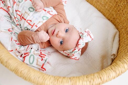 Copper Pearl Large Premium Knit Baby Swaddle Receiving Blanket Coastal in Saudi Arabia