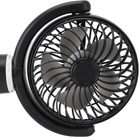 Walfront Dual Head Car Fan, 360 Degree Rotatable USB Cooling Fan for Backseat, Strong Airflow for SUVs, Trucks and Sedans in Kuwait