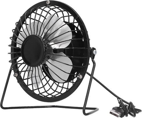 Walfront Solar Powered Fan, Lightweight USB Outdoor Cooling Fan for Camping Tent and Greenhouse, Ventilation Solution with Dual Power Options, Compact Design in Saudi Arabia