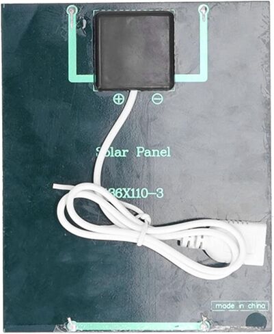 Walfront Solar Powered Fan, Lightweight USB Outdoor Cooling Fan for Camping Tent and Greenhouse, Ventilation Solution with Dual Power Options, Compact Design in Saudi Arabia