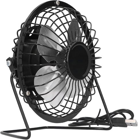 Walfront Solar Powered Fan, Lightweight USB Outdoor Cooling Fan for Camping Tent and Greenhouse, Ventilation Solution with Dual Power Options, Compact Design in Saudi Arabia