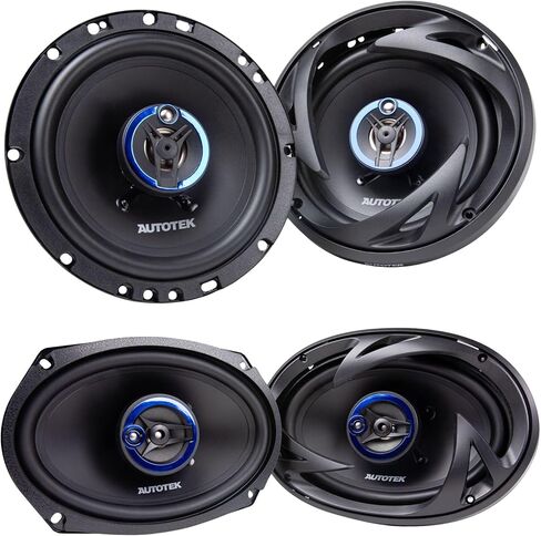 Hifonics Autotek Street Machine 6.5 بوصة 3 اتجاهات صوت السيارة مكبرات صوت عالمية محورية، و6 × 9 بوصة 3 اتجاهات صوت السيارة مكبرات صوت عالمية محورية، زوجان in Saudi Arabia