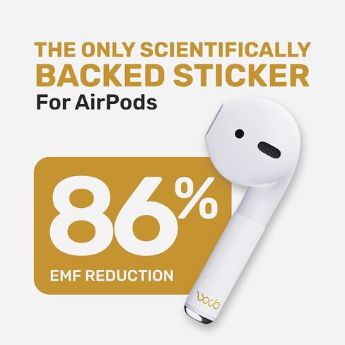WaveBlock Classic, EarProtect Sticker for AirPods Classic 1st Generation, Harm Blocker for AirPods, 5G Shield Reduction, Fits in Case, Tested in FCC Certified Lab in Saudi Arabia