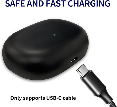 علبة شحن بديلة متوافقة مع Beats Solo Buds (2024)، شاحن مع زر مزامنة بلوتوث وبطارية مدمجة 660 مللي أمبير في الساعة (لا تشمل سماعات الأذن) in Kuwait