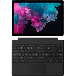 تابلت Microsoft Surface Pro 6 مقاس 12.3 بوصة Intel i5 سعة 8 جيجابايت/256 جيجابايت مع حزمة لوحة مفاتيح Surface Pro (متجدد) in Kuwait