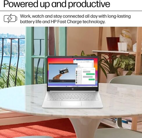كمبيوتر محمول HP 14 بوصة للطلاب والأعمال - معالج Intel 4-Core، ذاكرة الوصول العشوائي 16 جيجابايت، 128 جيجابايت UFS وبطاقة SD 256 جيجابايت، Ai Copilot، مكتب 365 لمدة عام، Win 11 Pro، طوال اليوم (أخضر) in Kuwait