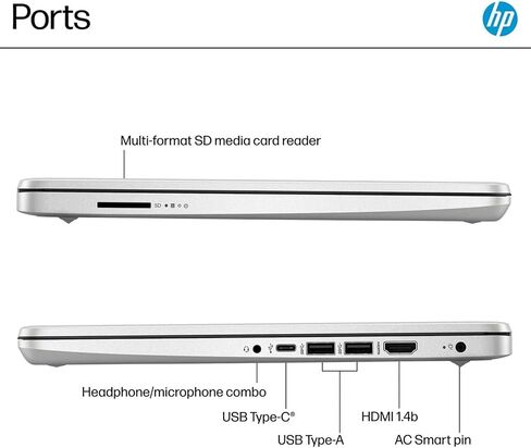 كمبيوتر محمول HP 14 بوصة للطلاب والأعمال - معالج Intel 4-Core، ذاكرة الوصول العشوائي 16 جيجابايت، 128 جيجابايت UFS وبطاقة SD 256 جيجابايت، Ai Copilot، مكتب 365 لمدة عام، Win 11 Pro، طوال اليوم (أخضر) in Kuwait