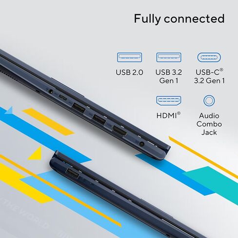 ASUS Vivobook Laptop Business 2025-2026, Lifetime Office, AI-Powered Computer, 14" FHD Display, 10-Core Intel i7-1355U, 40GB RAM, 1.5TB Storage (1TB SSD + 500GB Ext), MarxsolAccessory, Win 11 Pro in Saudi Arabia