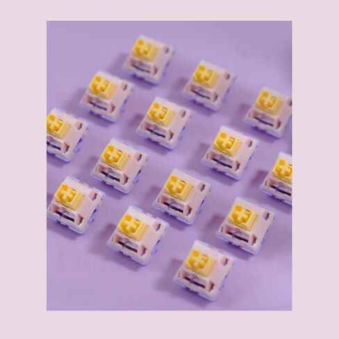MMD Princess V3 Switch, 5Pin Pre-lubed Linear/Tactile Holy Panda Similar Switch for Custom Mechanical Keyboard (Color : Tactile 48gf, Size : 90PCS) in Saudi Arabia