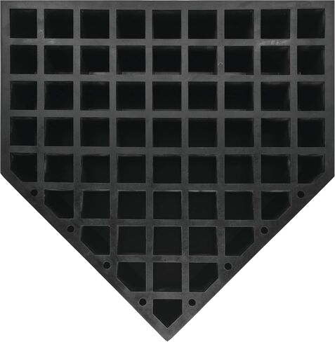 Champion Sports Pro Anchor Home Plate – Molded Rubber, Metal Bottom Home Plate with Ground Anchor , RED in Saudi Arabia