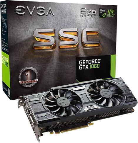 EVGA GeForce GTX 1060 SC GAMING، ACX 2.0 (مروحة واحدة)، 6 جيجابايت GDDR5، دعم DX12 OSD (PXOC)، 06G-P4-6163-KR in Saudi Arabia
