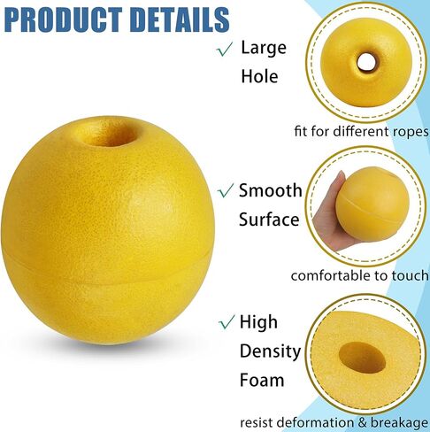 JSHANMEI Buoy Float Deep Water Fishing Floats Crab Trap High Visibility Floating Foam Water Float Anchor Marker Buoys Ski Rope Floats for Boat Kayak Crabbing Trail Dock Pool in Saudi Arabia