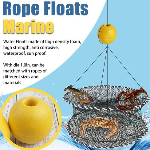 JSHANMEI Buoy Float Deep Water Fishing Floats Crab Trap High Visibility Floating Foam Water Float Anchor Marker Buoys Ski Rope Floats for Boat Kayak Crabbing Trail Dock Pool in Saudi Arabia