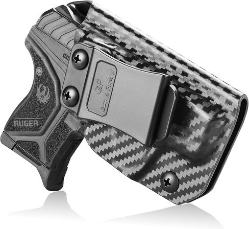 حافظة IWB متوافقة مع Ruger LCP 2/LCP II والبوليمر وKydex داخل حزام الخصر للحمل المخفي LCP II | الصفة. غير قادر على الاحتفاظ | يتوفر البوليمر المقوى بالألياف وKydex in Kuwait