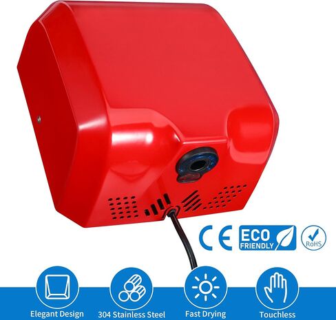 Goetland Stainless Steel Commercial Hand Dryer 1800w Automatic High Speed Heavy Duty Dull Polished in Kuwait