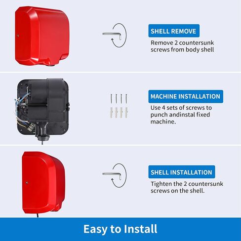 Goetland Stainless Steel Commercial Hand Dryer 1800w Automatic High Speed Heavy Duty Dull Polished in Kuwait