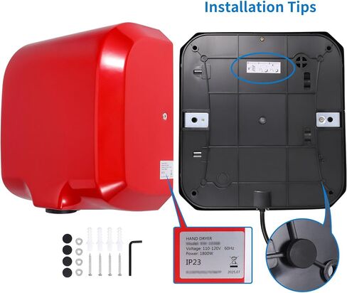 Goetland Stainless Steel Commercial Hand Dryer 1800w Automatic High Speed Heavy Duty Dull Polished in Kuwait
