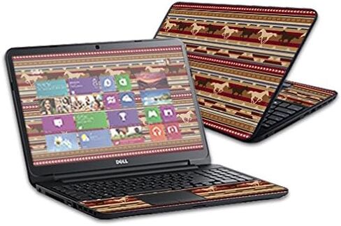 غلاف MightySkins متوافق مع الكمبيوتر المحمول Dell Inspiron 15 i15RV مقاس 15.6 بوصة - الخيول الغربية | غطاء ملتف من الفينيل واقٍ ومتين وفريد ​​من نوعه | سهل التطبيق والإزالة | صنع في الولايات المتحدة الأمريكية in Saudi Arabia
