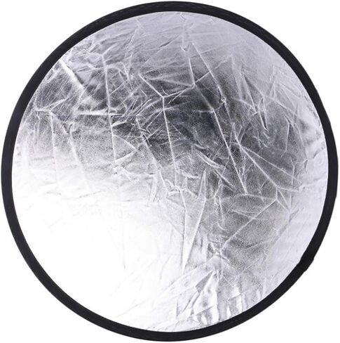Gadpiparty Portable Silver and White Reflector Panel for Macro and Still-Life Photography Lightweight Light Reflector for Indoor Outdoor Use for Photographers and Product Advertising Projects in Saudi Arabia