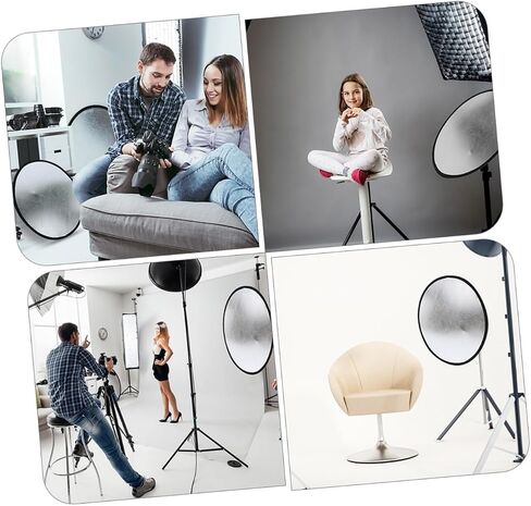 Gadpiparty Portable Silver and White Reflector Panel for Macro and Still-Life Photography Lightweight Light Reflector for Indoor Outdoor Use for Photographers and Product Advertising Projects in Saudi Arabia