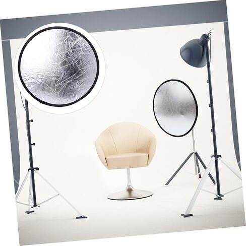 Gadpiparty Portable Silver and White Reflector Panel for Macro and Still-Life Photography Lightweight Light Reflector for Indoor Outdoor Use for Photographers and Product Advertising Projects in Saudi Arabia