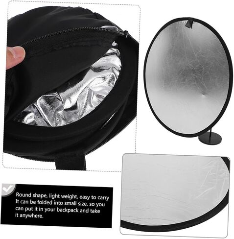 Gadpiparty Portable Silver and White Reflector Panel for Macro and Still-Life Photography Lightweight Light Reflector for Indoor Outdoor Use for Photographers and Product Advertising Projects in Saudi Arabia