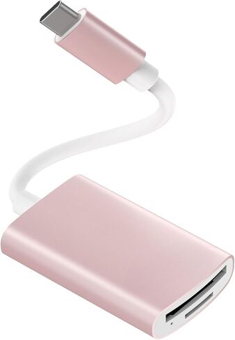 قارئ بطاقات USB C Micro SD - قارئ بطاقات الذاكرة بفتحات مزدوجة، لنظام التشغيل Mac OS، Windows، Android على الكمبيوتر الشخصي، وMacBook، يدعم SD/SDXC/SDHC/TF/Micro SDHC/UHS-I in Saudi Arabia