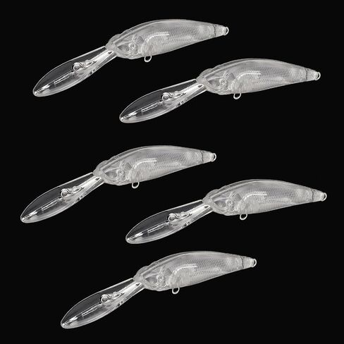 OriGlam Fishing Blanks Lures Kit Unpainted Baits, Topwater Swimbait Lure Blanks Unpainted Fishing Baits, Crankbait/Minnow/Pencil DIY for Bass Trout Salmon in Saudi Arabia