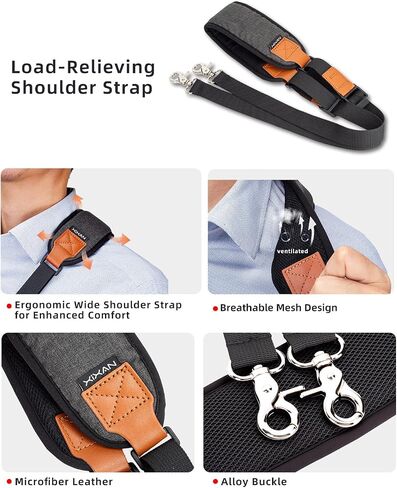 Handheld Camera Gimbal Stabilizer Accessories Load Reduce Kit | Adjustable Shoulder Strap/Belt/Gimbal Support/Extension Rod for Easier Longer Hold. Fits DJI RS5/RS4(pro)/RS3(Pro)/RS2/RSC2 in Saudi Arabia