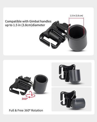 Handheld Camera Gimbal Stabilizer Accessories Load Reduce Kit | Adjustable Shoulder Strap/Belt/Gimbal Support/Extension Rod for Easier Longer Hold. Fits DJI RS5/RS4(pro)/RS3(Pro)/RS2/RSC2 in Saudi Arabia