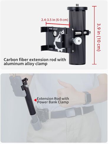 Handheld Camera Gimbal Stabilizer Accessories Load Reduce Kit | Adjustable Shoulder Strap/Belt/Gimbal Support/Extension Rod for Easier Longer Hold. Fits DJI RS5/RS4(pro)/RS3(Pro)/RS2/RSC2 in Saudi Arabia