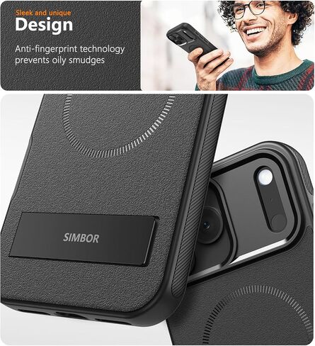 Magnetic for iPhone 17 Pro Case with Stand[Compatible with MagSafe] Slim Invisible Kickstand, Protective Anti-Fingerprint Phone Cove for iPhone 17 Pro Case 6.3", Green in Saudi Arabia