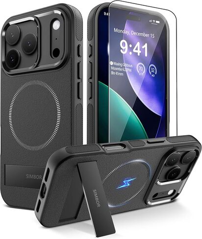 Magnetic for iPhone 17 Pro Case with Stand[Compatible with MagSafe] Slim Invisible Kickstand, Protective Anti-Fingerprint Phone Cove for iPhone 17 Pro Case 6.3", Green in Saudi Arabia
