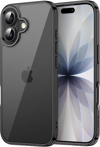حافظة JETech لهاتف iPhone 17 مقاس 6.3 بوصة، غطاء ممتص للصدمات غير أصفر اللون، ظهر شفاف مضاد للخدش (شفاف) in Kuwait