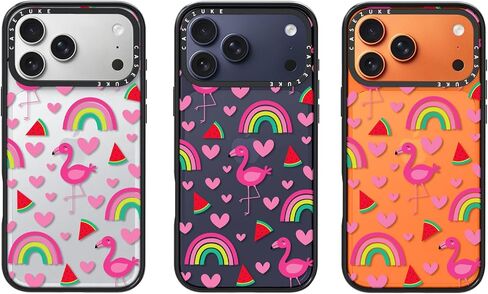 غطاء حماية شفاف من مادة TPU لهاتف iPhone 17 Pro Max مع تصميم، حماية من السقوط، جراب لطيف للفتيات والنساء، بقعة سوداء in Saudi Arabia