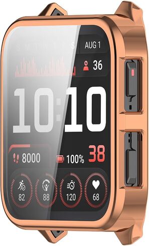 Venu X1 Screen Protector Compatible with Garmin Venu X1 Smartwatch Accessories Screen Protector Watch Case Soft TPU Full Protection 3Pack (Black,Silver,Rose Gold) in Saudi Arabia