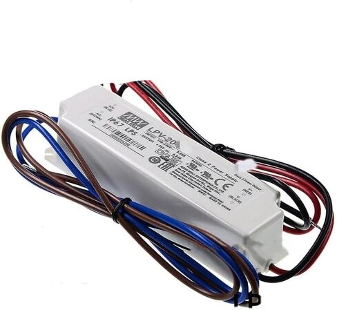 Mean Well LPV 35W 12V 3A LED Driver， Single Output LPV-35-12 Switching Power Supply Converter Transformer with IP67, Constant Pressure in Saudi Arabia