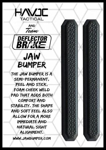 Jaw Bumper Cheek Weld Pad: Adds Comfort and Stability, Resulting in More Immediate and Natural Sight Alignment. 2 Parts Included. Fits Most Rifle Stocks with Less A Rounded Surface in Saudi Arabia