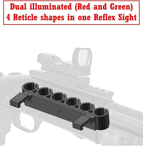 GOTICAL - Side Saddle 12 Gauge Shotgun Shell Holder | Compatible with Picatinny Mounting Platforms, 12-Gauge Shotgun Shell Carrier for Shotguns with Picatinny Rail in Saudi Arabia