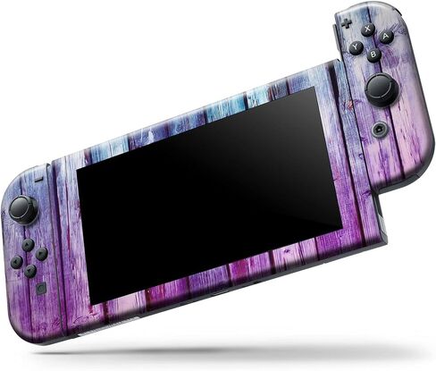 Design Skinz - متوافق مع Nintendo DSi XL - غطاء حماية من الفينيل مقاوم للخدش وقابل للإزالة - خشب مصبوغ باللون الوردي والأزرق in Saudi Arabia