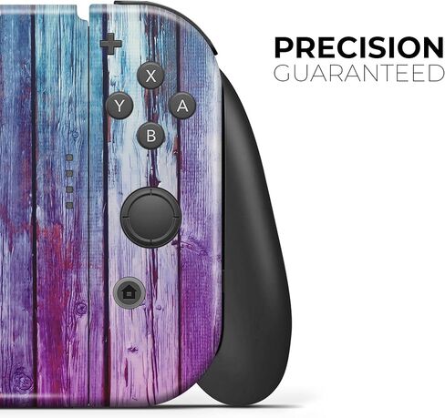 Design Skinz - متوافق مع Nintendo DSi XL - غطاء حماية من الفينيل مقاوم للخدش وقابل للإزالة - خشب مصبوغ باللون الوردي والأزرق in Saudi Arabia