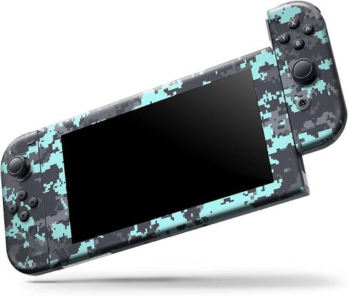 Design Skinz - Compatible with Nintendo DSi XL - Skin Decal Protective Scratch-Resistant Removable Vinyl Wrap Cover - Light Blue and Gray Digital Camouflage in Saudi Arabia