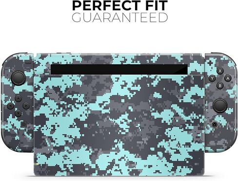Design Skinz - Compatible with Nintendo DSi XL - Skin Decal Protective Scratch-Resistant Removable Vinyl Wrap Cover - Light Blue and Gray Digital Camouflage in Saudi Arabia