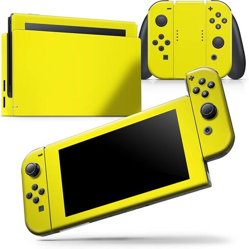 Design Skinz - Compatible with Nintendo DSi XL - Skin Decal Protective Scratch-Resistant Removable Vinyl Wrap Cover - Solid Yellow in Saudi Arabia