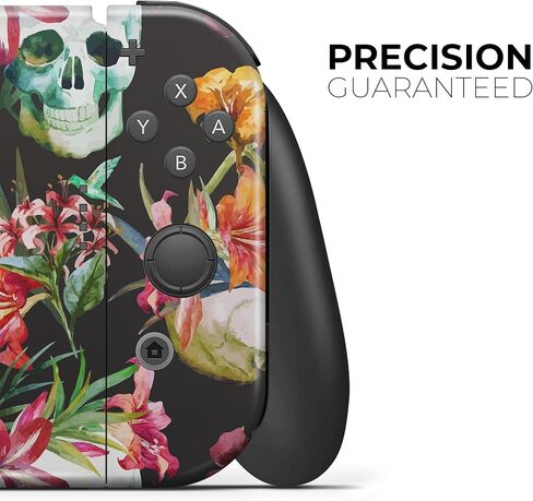 Design Skinz - متوافق مع Nintendo DSi XL - غطاء حماية من الفينيل قابل للإزالة ومقاوم للخدش - زهور جمجمة استوائية in Saudi Arabia
