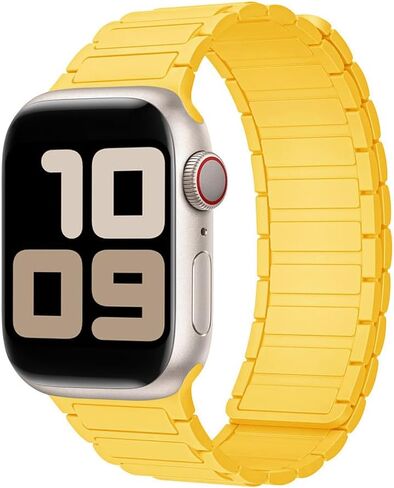 Mycvlleon Magnetic Band Compatible with Apple Watch Band for Women and women 44mm 45mm 46mm 49mm 42mm 41mm 40mm 38mm, Silicone Sport Strong Magnet Strap for iWatch Series ULTRA in Saudi Arabia