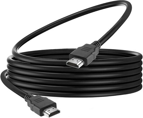 HDMI Cable 3ft,18Gbps High Speed HDMI Braided Cord,1080p@60Hz,Compatible with Laptop,Monitor,PS3,TV,More in Saudi Arabia
