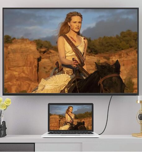 HDMI Cable 3ft,18Gbps High Speed HDMI Braided Cord,1080p@60Hz,Compatible with Laptop,Monitor,PS3,TV,More in Saudi Arabia