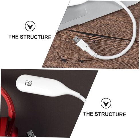 مصباح قراءة LED USB محمول مع ضوء ليلي مرن للتحكم باللمس وقابل للتعتيم للمنزل - ضوء ليلي USB للعناية بالمنزل in Kuwait